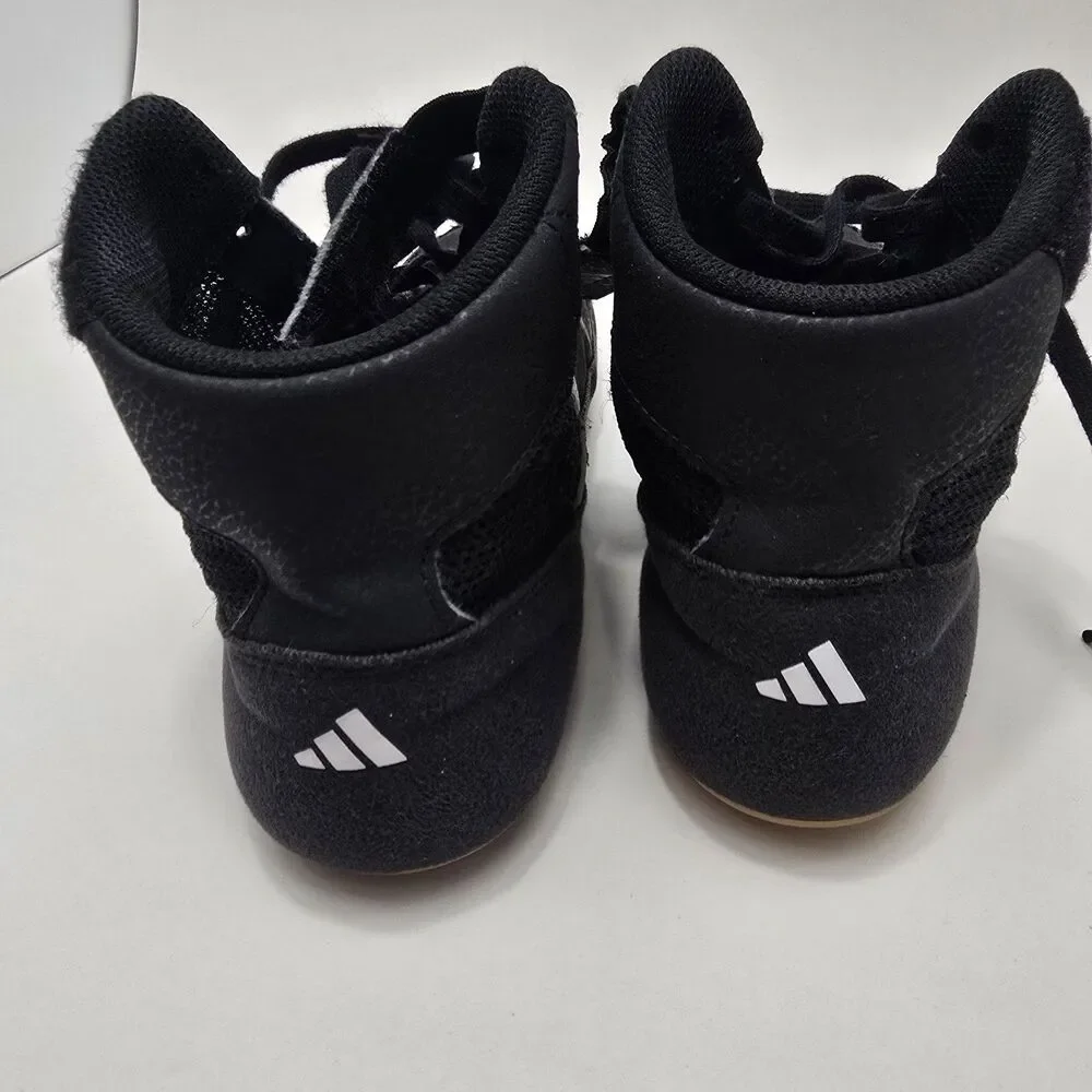 Adidas HVC 2 Mens Size 6.5 Wrestling Shoes Sneakers Black White AAQ3325